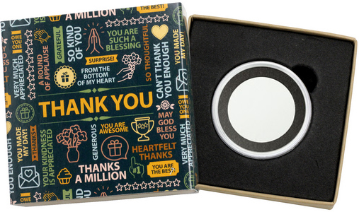 SilverTowne Natural Kraft Paper Gift Box with Thank You! Box Sleeve